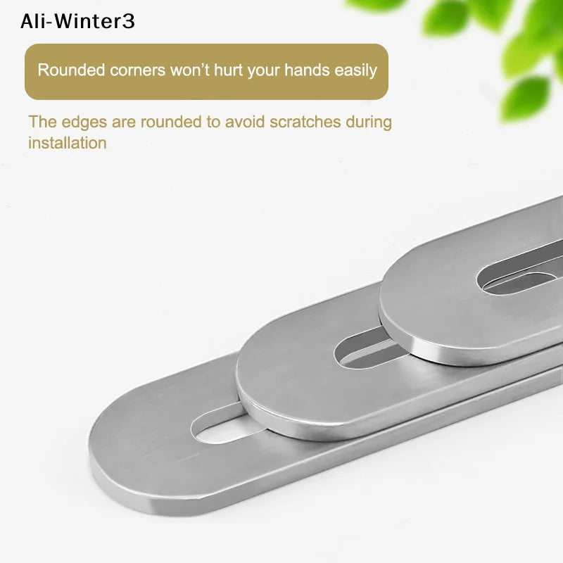 Stainless Steel Flat Corner Bracket Mending Joining Plate Repairing Fixing Connector Furniture Cabinet Shelves Brace Parts