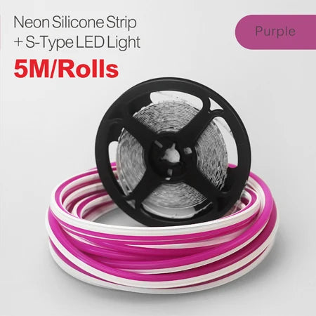 6/8mm 5M/Rolls DIY Separate Silicone Neon Strip 120Leds S-Bendable Newly Flexible Led Tape For LED Neon Sign Waterproof  IP67