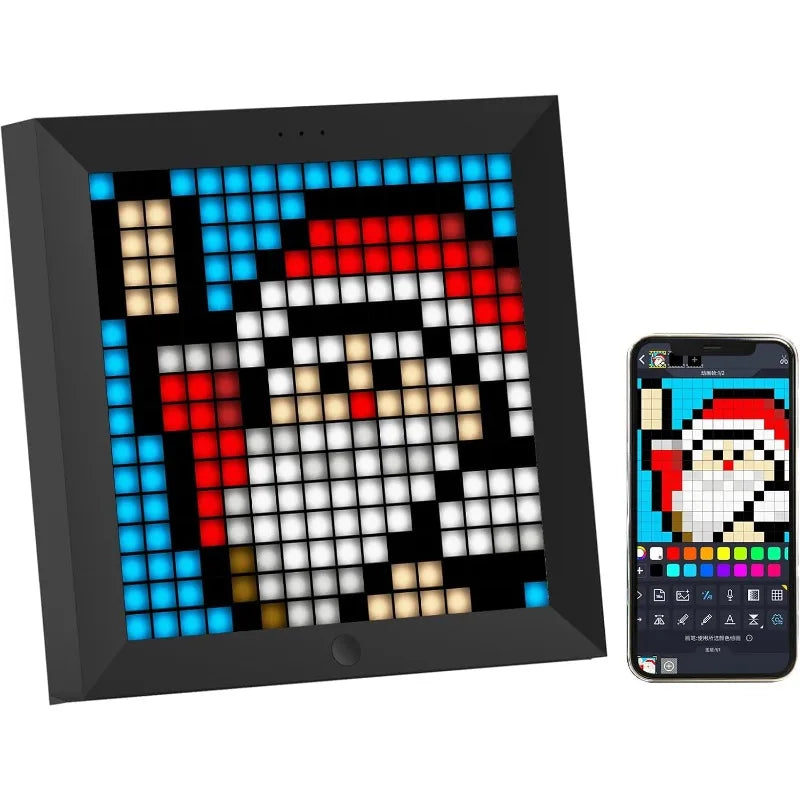 LED Pixel Display 32x32 LED Panel Lights Pixel Art Digital Picture Frame APP Control DIY for Gaming Room Bedside Table Decor