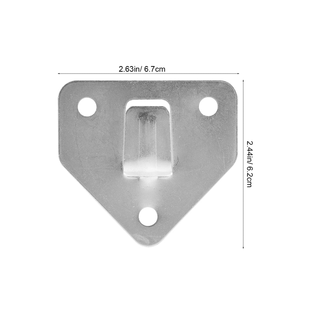 8pcs Wall Mount  Hook Heavy Duty Metal Bracket Durable Practical Easy Install  Bracket Holder Hanging Piece Iron Mounting Hooks