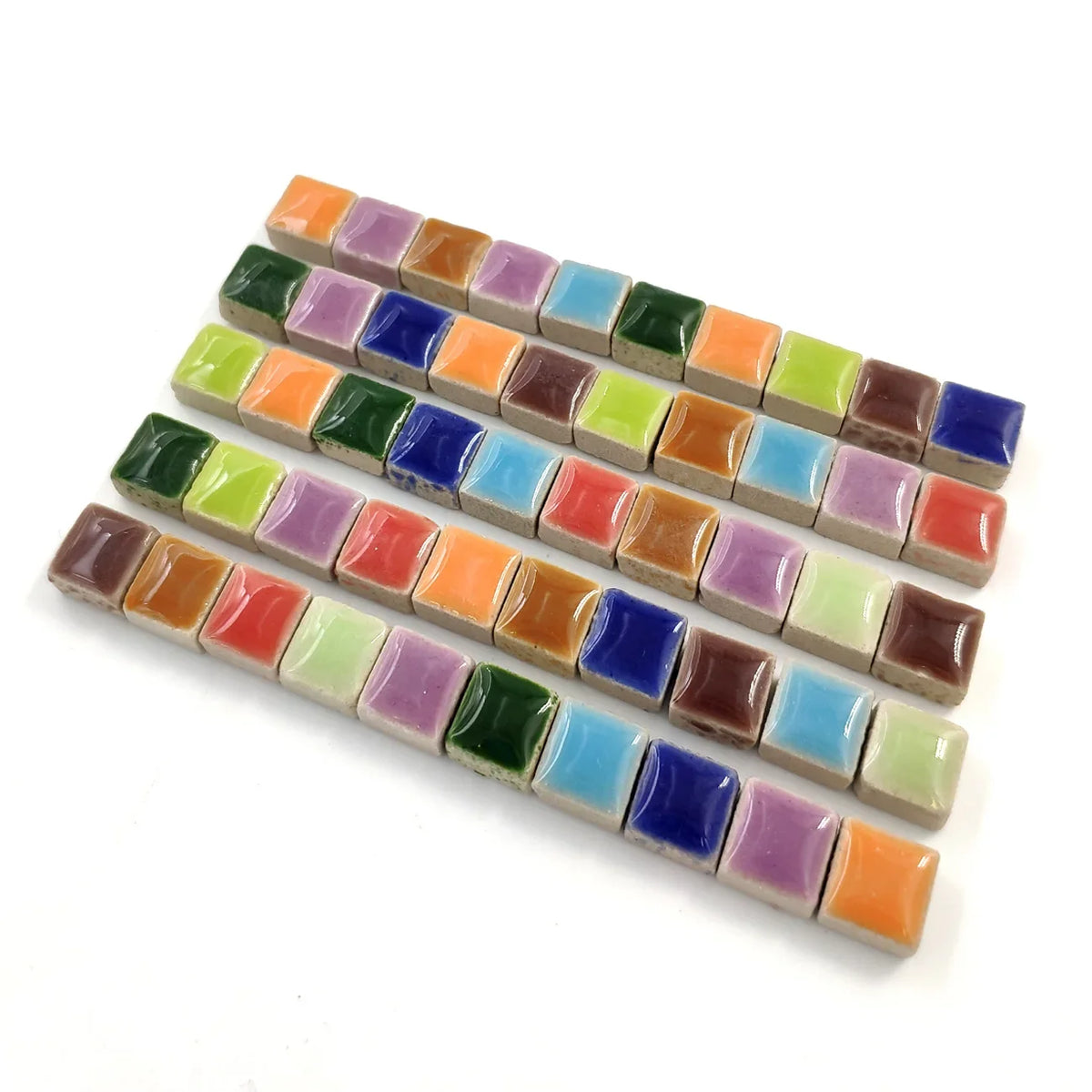 100g DIY Ceramic Mosaic Tiles Glass Mirror Handmade Ornaments Tiles Wall Crafts Colorful Crystal for Decorative Materials arte