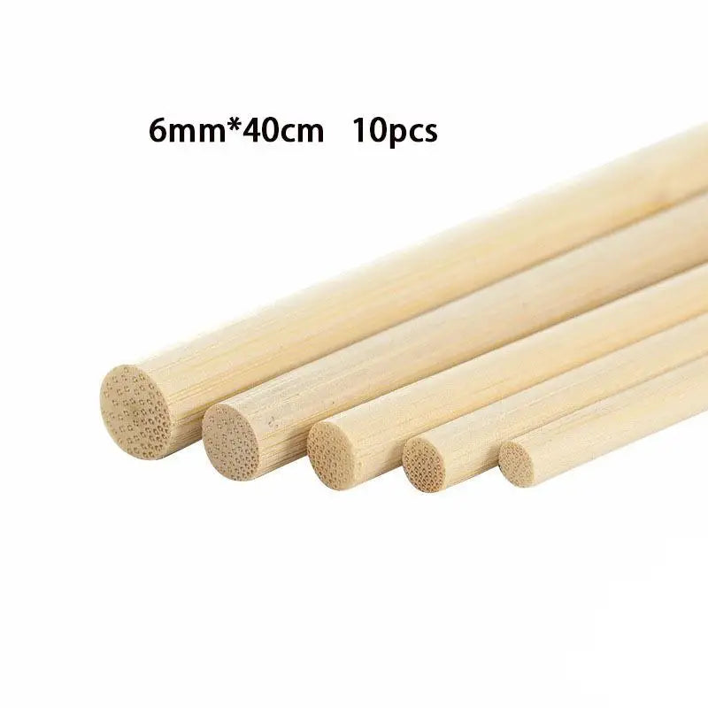 3-8mm Round Wooden Stick For Crafts Food Ice Model Making Cake Dowel DIY Durable Dowel Building Model Woodworking Tool