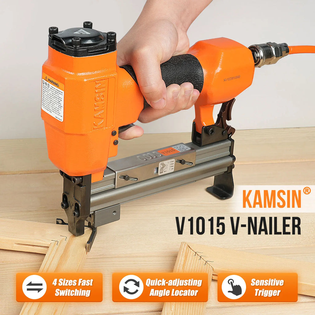 KAMSIN V1015 No. 30 Flexible Air Nail Gun 30V Staple Gun for Home DIY Photography Studios