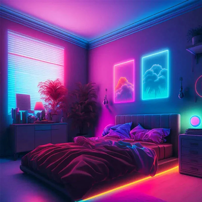 USB Neon Rope Lights,Flexible Led Rope Lights Control with App/Remote,Music Sync Gaming Neon Light Strip for Living Room Bedroom