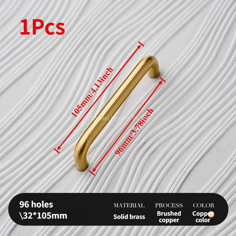 Minimalism Bronze Furniture Handles Wardrobe Pulls Kitchen Cupboard Cloakroom Bedside Small Cabinet Door Handle Decorative Knob