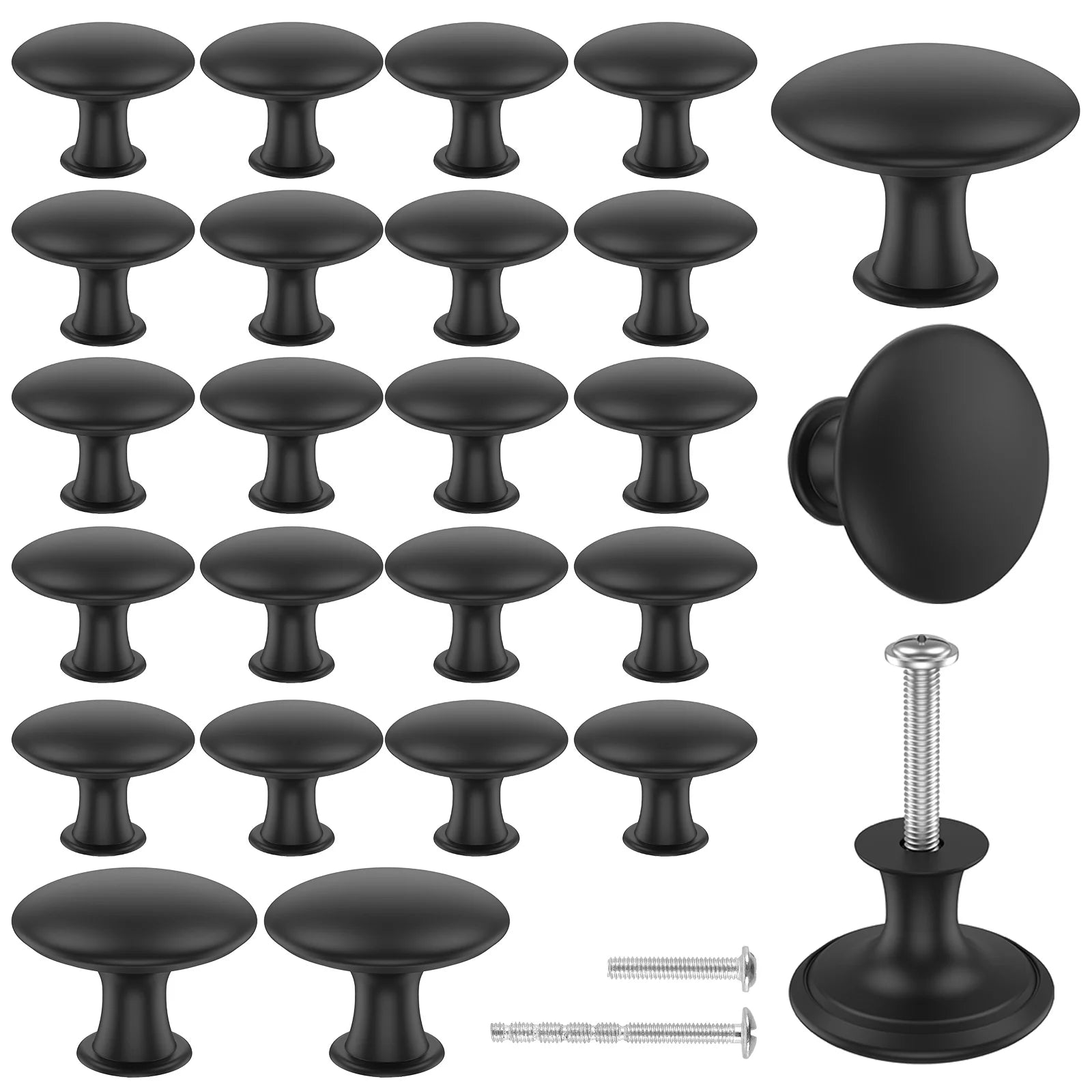 25Pcs Drawer Knob Set Zinc Alloy Cabinet Handles Rustproof Gold Dresser Knobs Decorative Drawer Pull Handle Furniture Hardware