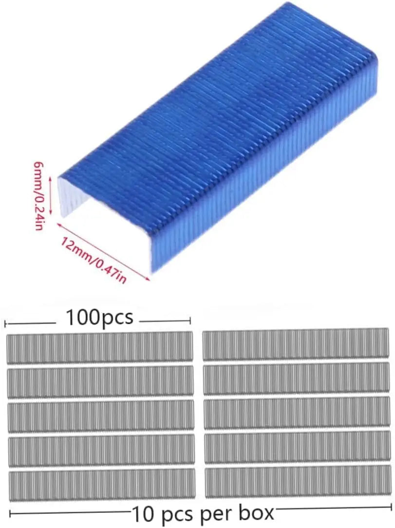 800Pcs Mini Color Staples, 24/6mm Standard Size for DIY and Office Use, Refill Pack
