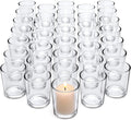 36-Pack Clear Glass Votive Candle Holders for Wedding, Home Decor, Christmas and Valentines Day