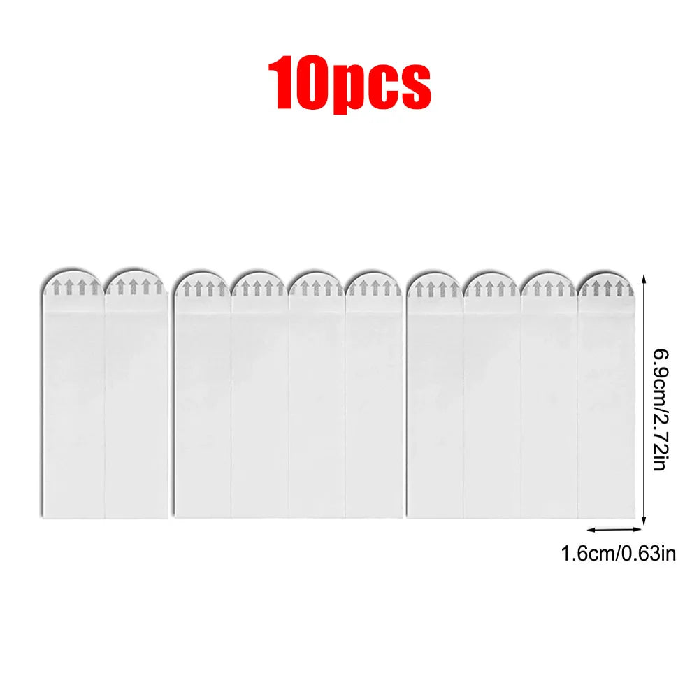 Double Sided Tape Sticker Wall 10/20PCS Sets Damage Free Picture&Frame Hanging Strips Waterproof Self Adhesive Hooks Accessories