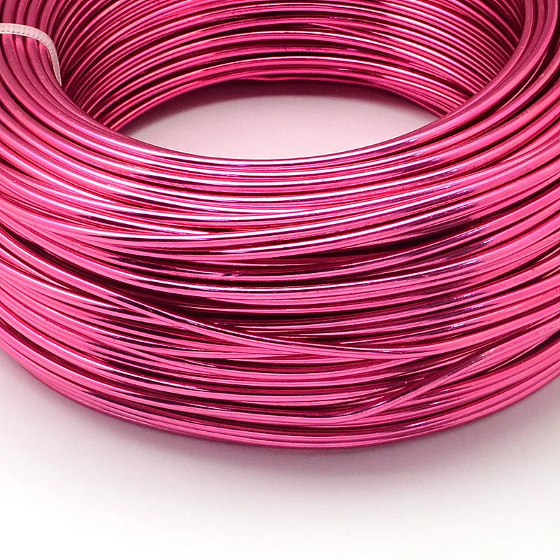 PandaHall 0.6-2.0mm Anodized Aluminum Wire 10 Sizes , Colorful Bendable Craft Wire for Jewelry Making, DIY Model Beading