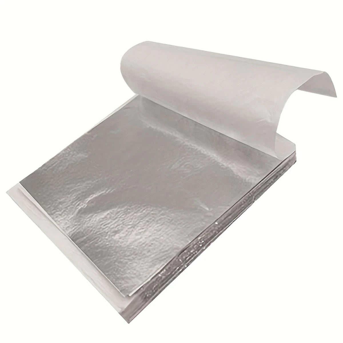 100pcs Imitation Golden Silvery Foil Paper Leaf Sheet Gilding DIY Art Craft Paper DIY Scrapbooking Craft Home Decorations