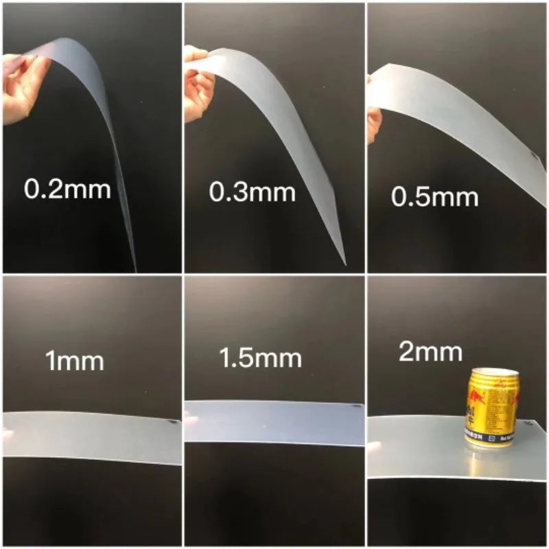 High Transparent PVC Plate 100x100mm 200x200mm Hard Plastic Sheet for DIY Home Projects
