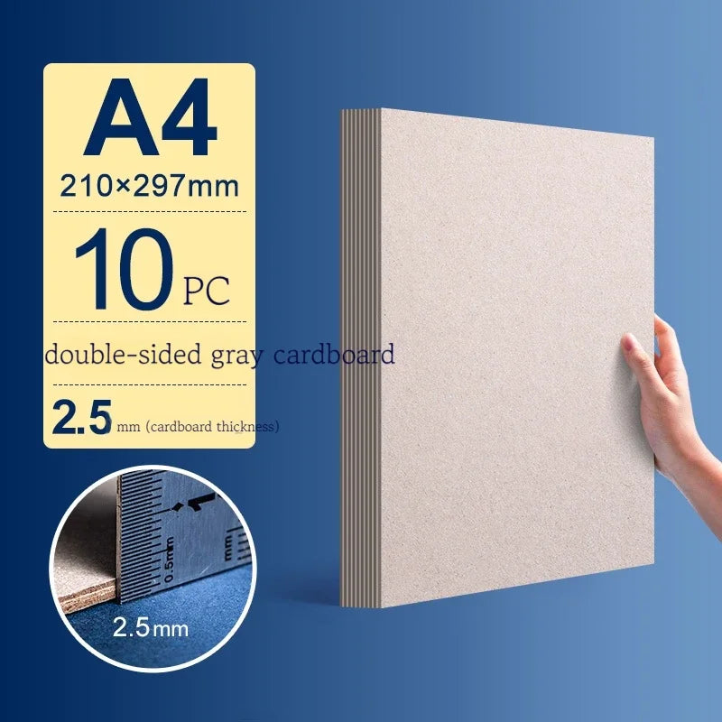 A4/A5 White Thicked Kraft Paper Hard Cardboard Diy Handmake Card Making Craft Paper Chipboard Backing Board 1/1.5/2/2.5-3mm