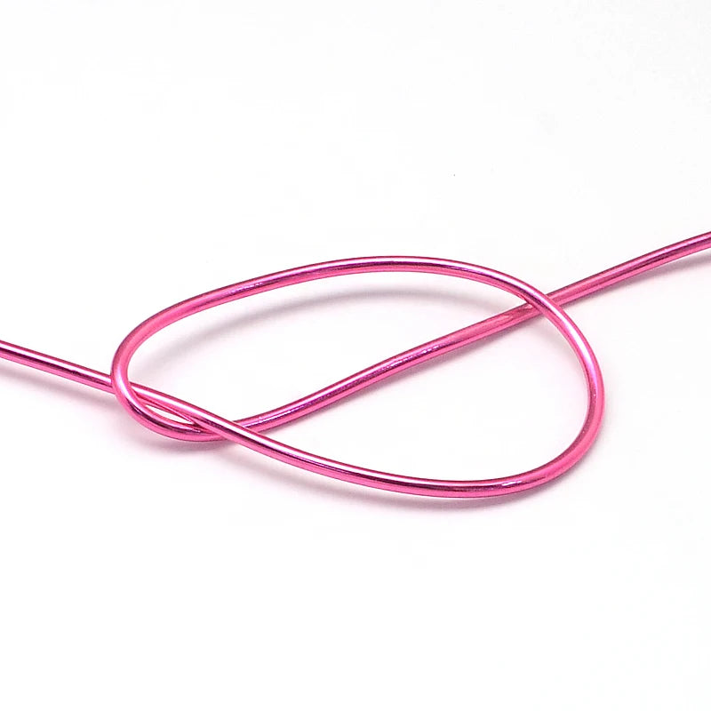 PandaHall 0.6-2.0mm Anodized Aluminum Wire 10 Sizes , Colorful Bendable Craft Wire for Jewelry Making, DIY Model Beading