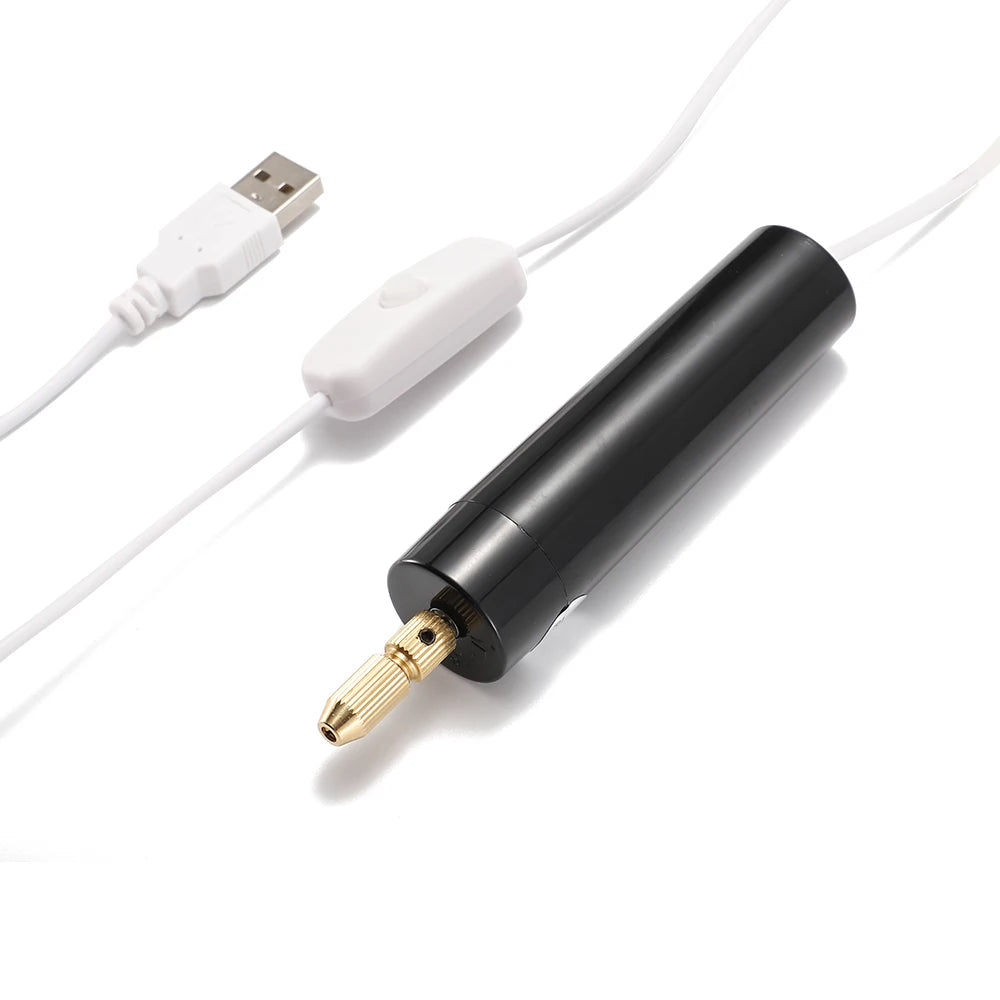 Mini Electric USB Drill Portable Handheld Drill Engraving Pen Rotary Tool Kit Jewelry Tool Carving DIY Tool