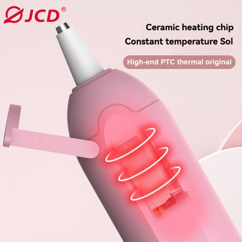 JCD 20W Hot Melt Glue Gun DIY Mini Household Industrial Guns Heat Temperature Thermo EU Electric Repair Tool Use 7mm Glue Sticks