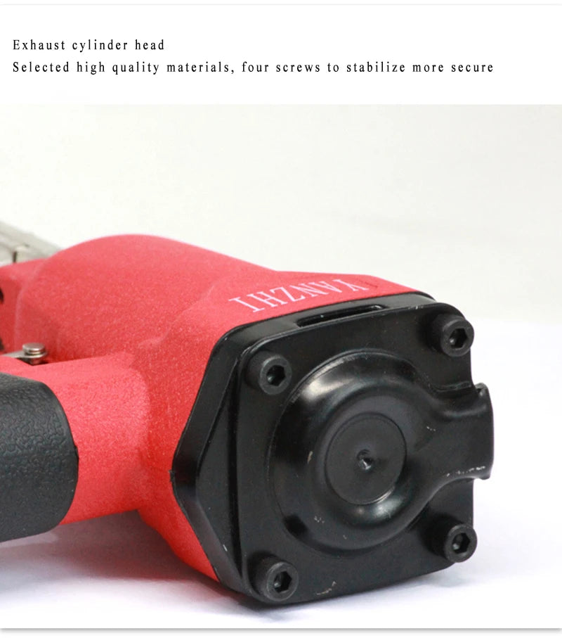 Pneumatic Finish Nailer and Stapler Ergonomic and Lightweight Staple Gun 1.05 x1.25mm for Wood, Upholstery