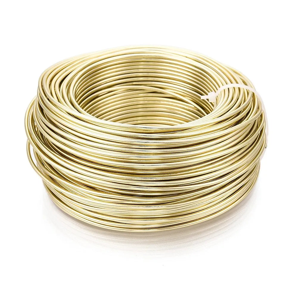 PandaHall 0.6-2.0mm Anodized Aluminum Wire 10 Sizes , Colorful Bendable Craft Wire for Jewelry Making, DIY Model Beading