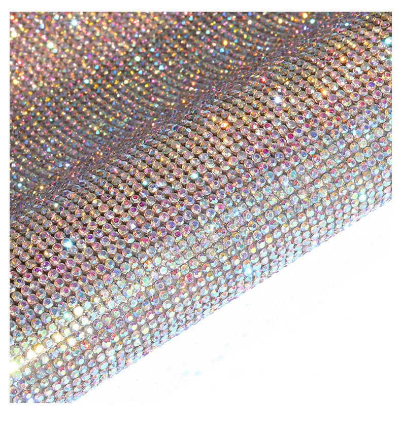 Self-adhesive Rhinestone Jewelry DIY Accessories Phone Case Shiny Diamond Ribbon Wedding Crystal Tape Sticker Car Interior Decor