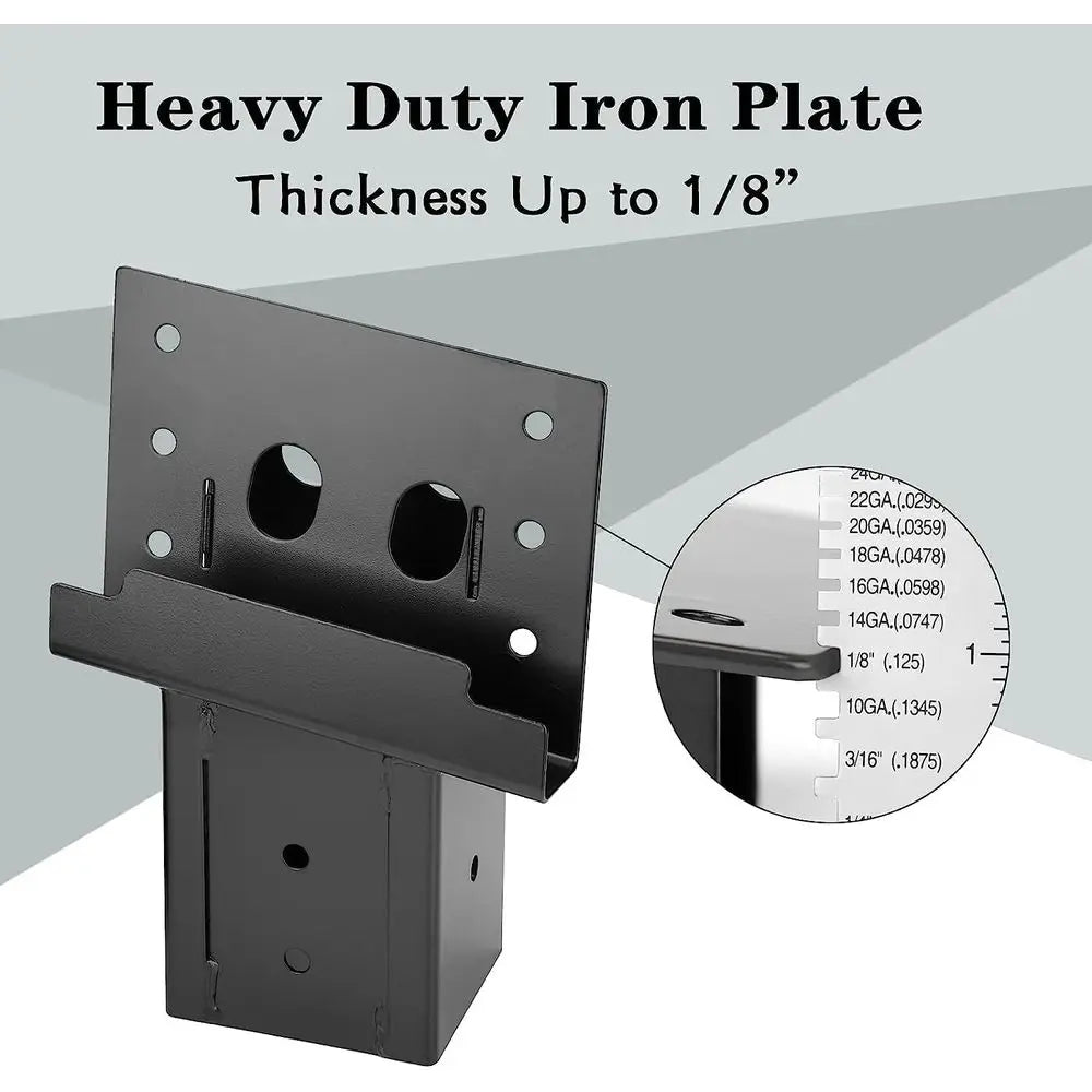 Set of 8 4x4 Outdoor Compound Angle Brackets for Deer Stands and Hunting Blinds