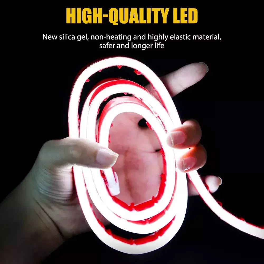 180CM LED Car Hood Lights Strip Engine Hood Light DRL LED Daytime Running Light Strip Flexible Waterproof Car Decor Assecories