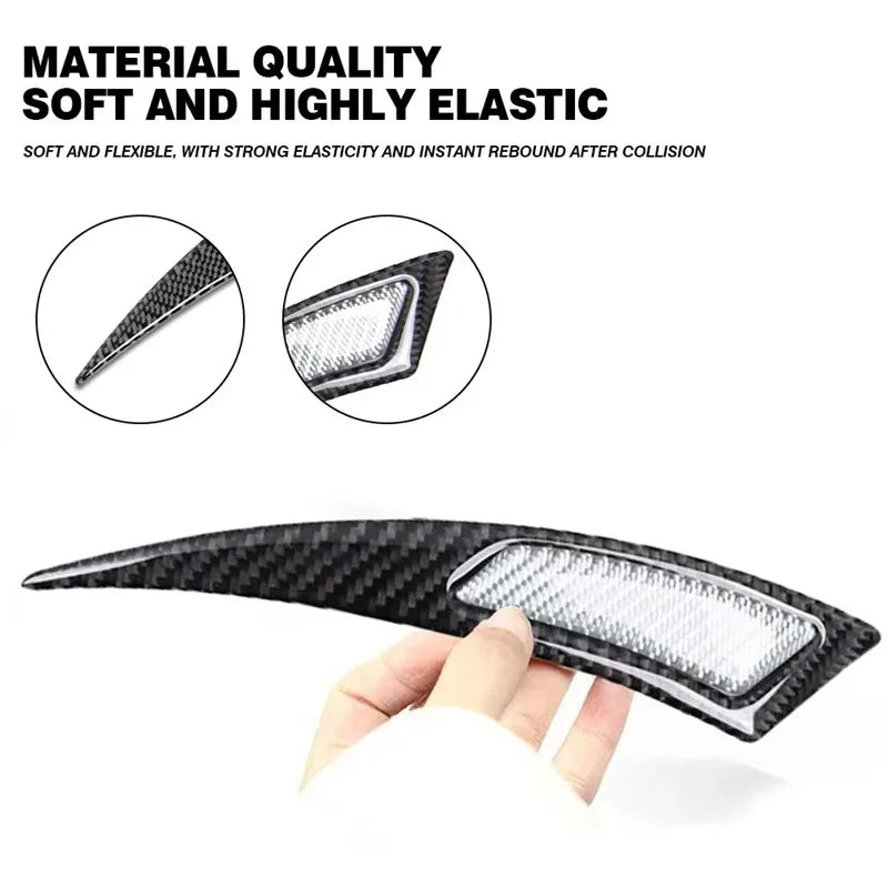 Fender Stripe Car Wheel Eyebrow Protector Lip Wheel-arch Trim Arch Extender Decorative Scratch Proof Carbon Fiber Sticker