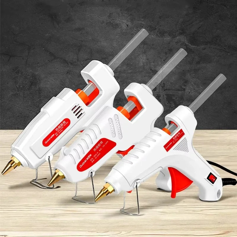 100W Electric Hot Melt Glue Gun DIY Mini for Household Industrial Use 11mm Glue Stick US Plug Repair Tool