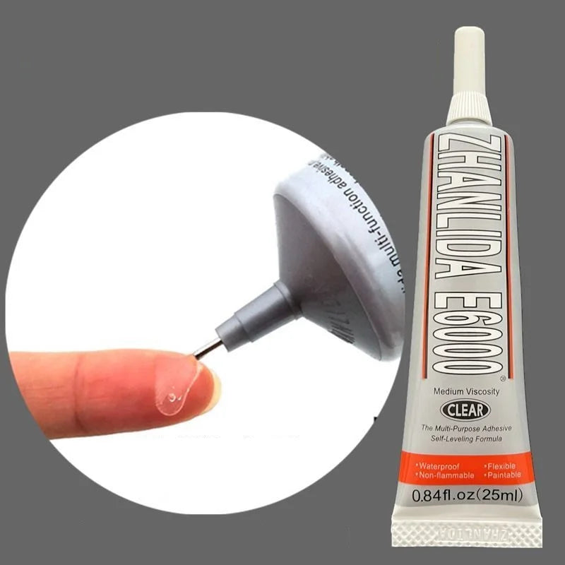 15/25/50ml E6000 Multipurpose Adhesive Crystal Jewelry DIY Super Liquid Glue Phone Screen Glass Repair Tool Women Nail Gel