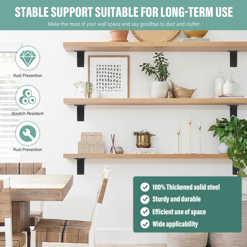Countertop Support Brackets 12 Inch Heavy Duty Counter Top L Brackets 4 Pieces Metal Mantel Corbels for Wood Quartz Granite