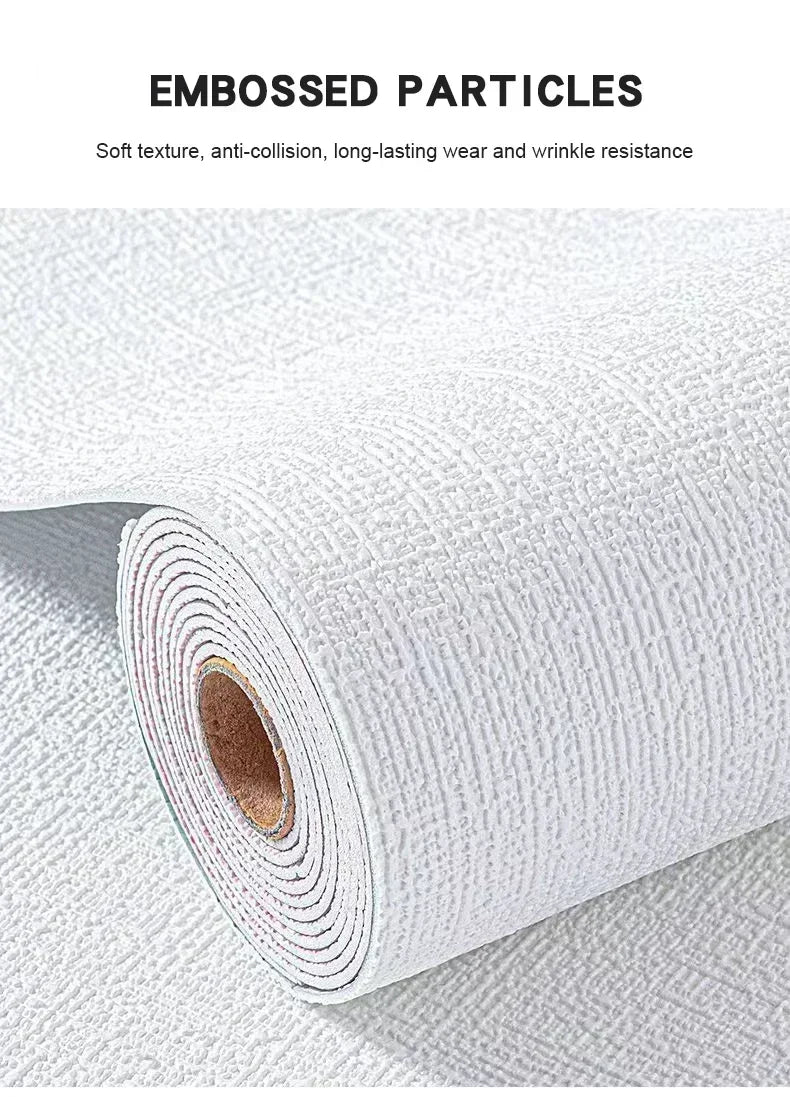 Self-Adhesive 3D Linen Foam Wall Sticker PVC Moisture-proof Wallpaper for Living Room Bedroom Bathroom dormitory Home Decoration