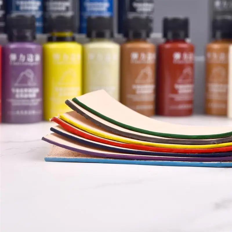 30ml Matte Elastic Edge Sealing Oil Leather Dye Diy Leather Edge Paint Leather Goods Renovation Trimming Edge Sealing Pigment