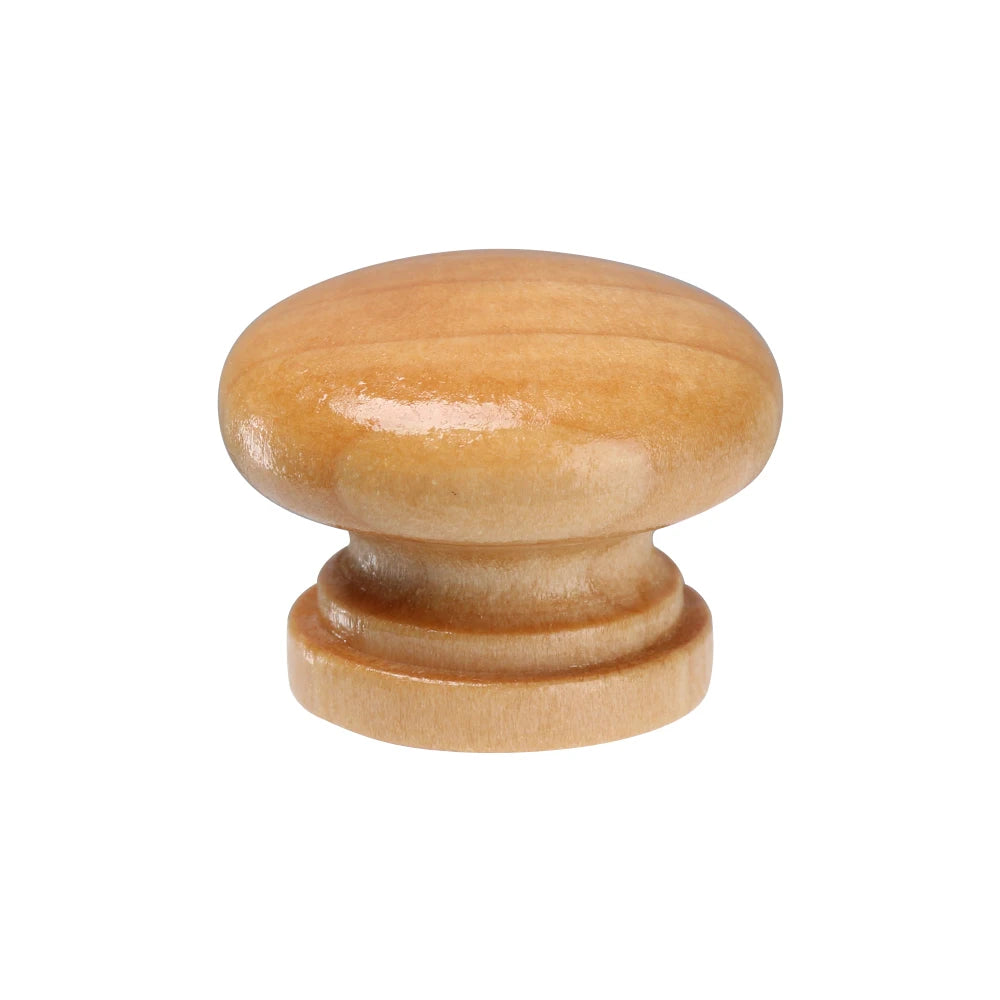 10pcs/Lot Round Natural Wooden Cabinet Pulls Round Shape Drawer Knob Door Handle Wardrobe Pulls Furniture Fitting Hardware