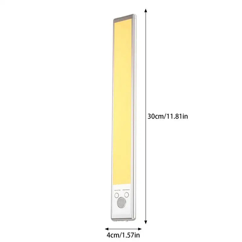 Under Cabinet Lighting Motion Sensor Closet Lamp 2200mAh USB Rechargeable Closet Lights Adhesive 3 Levels Dimmable Under Counter