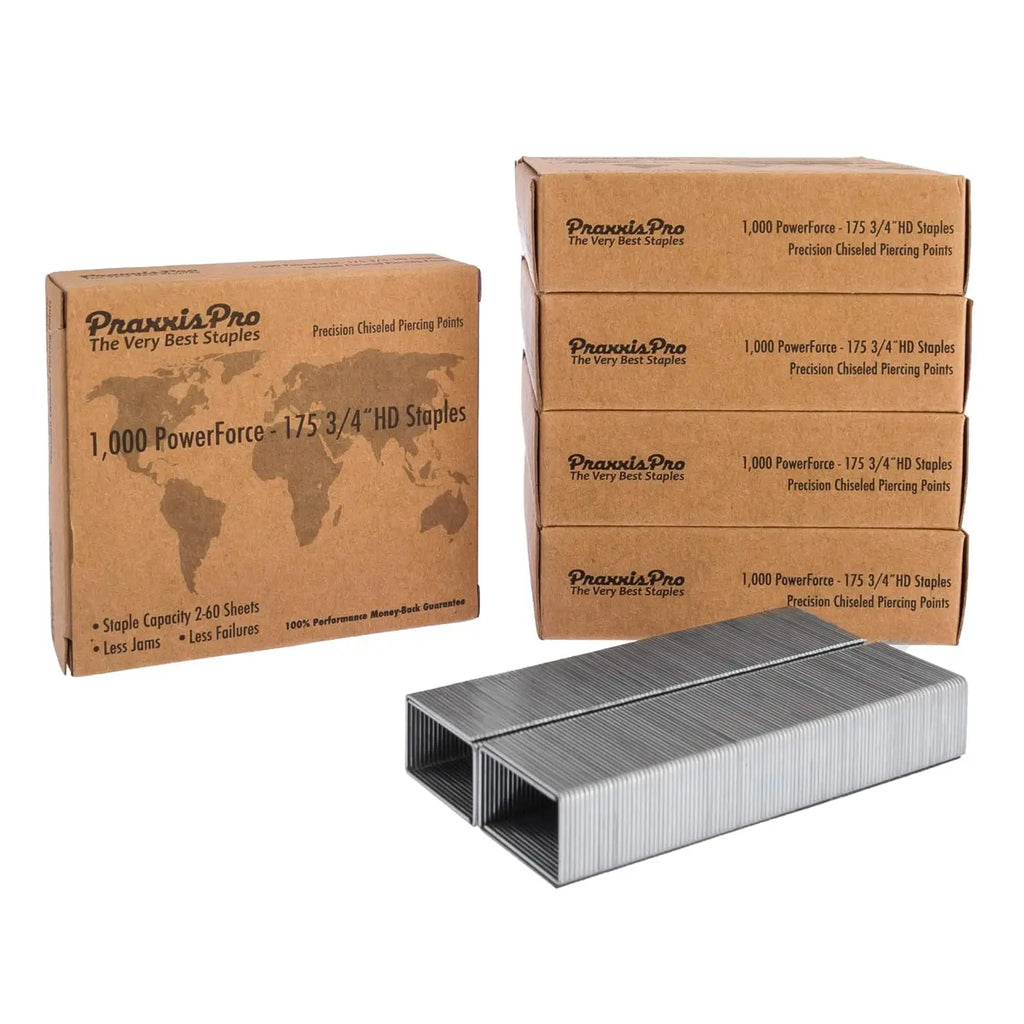 Heavy Duty Staples Refill, 3/4" Leg Length, Chisel-Point, Compatible with Most Heavy Duty Staplers - 2000 Count