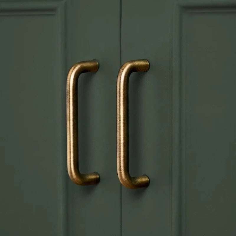Minimalism Bronze Furniture Handles Wardrobe Pulls Kitchen Cupboard Cloakroom Bedside Small Cabinet Door Handle Decorative Knob