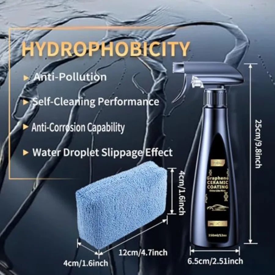 Ceramic Coating for Car Reduces Water Spotting Enhances Shine Gloss Nano Graphene Paint Sealant Detail Protection Spray for Aut