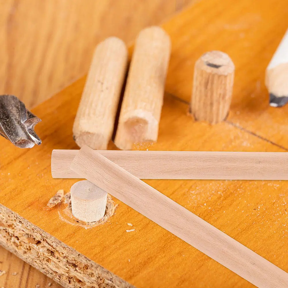10Pcs Wooden Dowel Rods Smooth Surface Multi Purpose Craft Sticks DIY Wood Dowels for Crafting Decoration Supplies