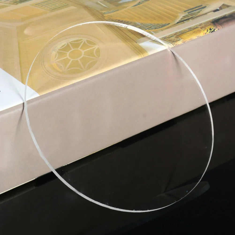 Round Acrylic Sheet Clear 1Mm Ultra Thin Light Weight Craft Disc for DIY Art Projects Scrapbooking Display Mounting Panels