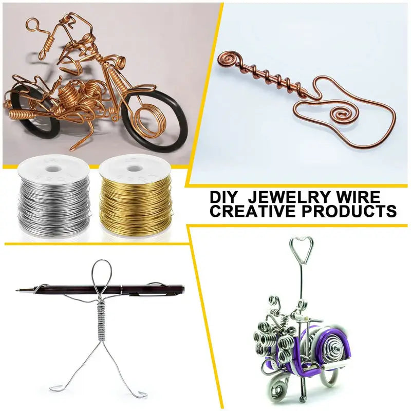 0.3-1.0mm Jewelry Beading Wire Tarnish Resistant Jewelry Copper Wire for Bracelet Necklaces Craft Jewelry Making Supplies