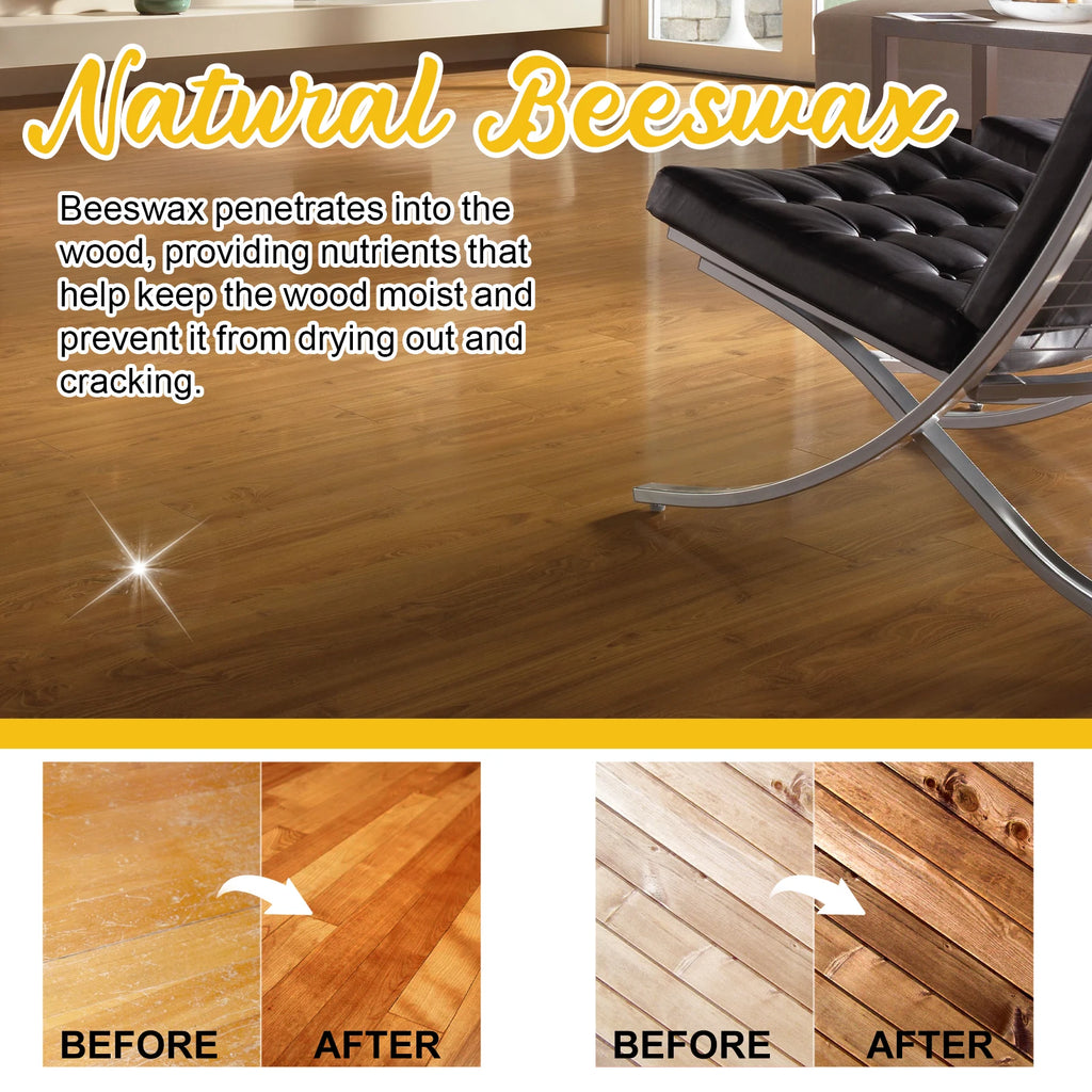 Jakehoe Wood polishing beeswax Wood floor Polishing Brightening Care Wax Wood furniture decontamination cleaning wax