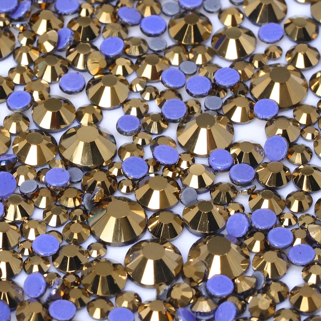 SS6-SS30 Boxed Glass Hotfix Crystal Mix Size Flatback Rhinestones Iron On Diamond Stones For Nail Art Crafts Dress Decoration