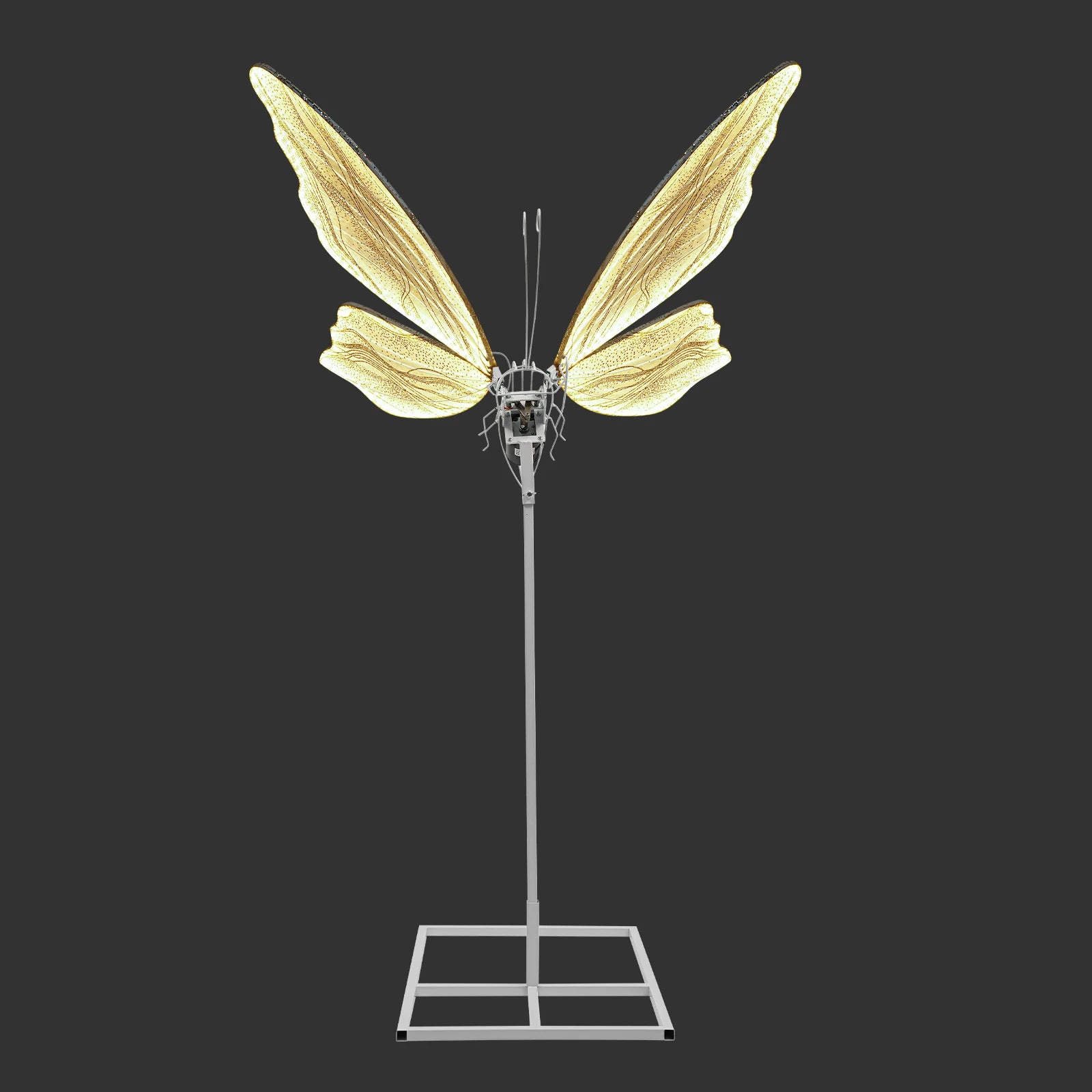 80cm Wedding Electric Butterfly Floor Lamp, LED Standing Lamp, AC110V Butterfly Ambient Light for Enhancing Wedding Stages