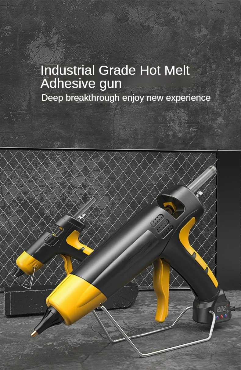 800W Professional Hot Melt Glue Gun Digital Adjustable Temperature Copper Nozzle 11 Mm Glue Sticks Industrial Tools Silicone Gun