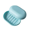 2pcs Plastic Bathroom Shower Soap Box With Lids Travel Portable Small Soap Tray Dish Storage Holder Plate Home Soap Container