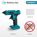 YOFIDRA 260° Cordless Electric Hot Glue Gun 100W High Temperature Industrial Mini Glue Guns Thermo Tool For Makita Battery Pin