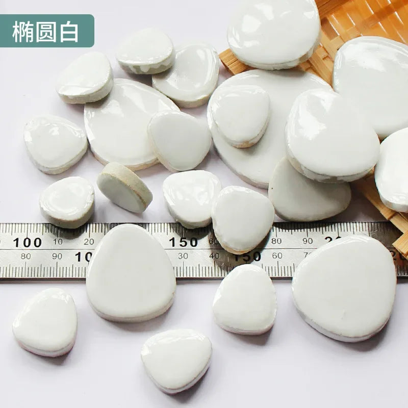 100g Ceramic Mosaic Tiles Multi Color Mosaic Piece Making Tiles for Puzzle Art DIY Craft Lamp Table Accessories Home Wall Decor