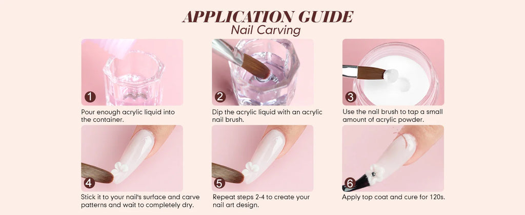 SAVILAND Clear Pink Nudes Acrylic Powder Kit with 30ml Acrylic Liquid Acrylic Nail Brush Nail Forms for Nail Art Salon Home DIY