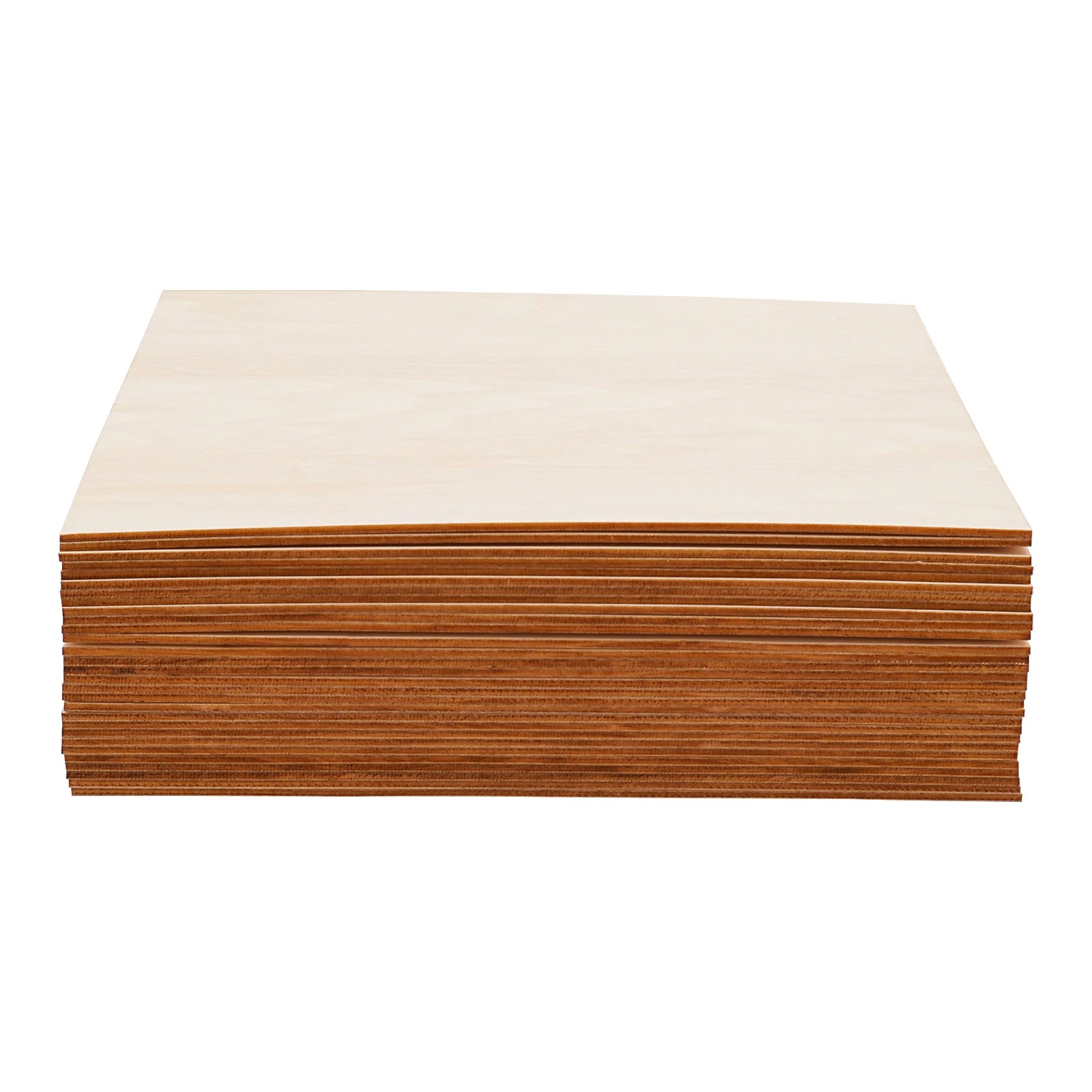 30PCS 30x30cm Basswood Sheets, 3mm Thick DIY Wood Boards, Rectangle Blank Wooden for Crafts, Laser Engraving, Home Decor
