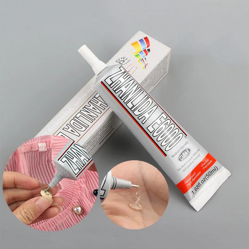 E6000 Multi Purpose Glue 15/25/50/110mL Adhesive Jewelry Epoxy Resin DIY for Jewelry Crafts Glass Rhinestones