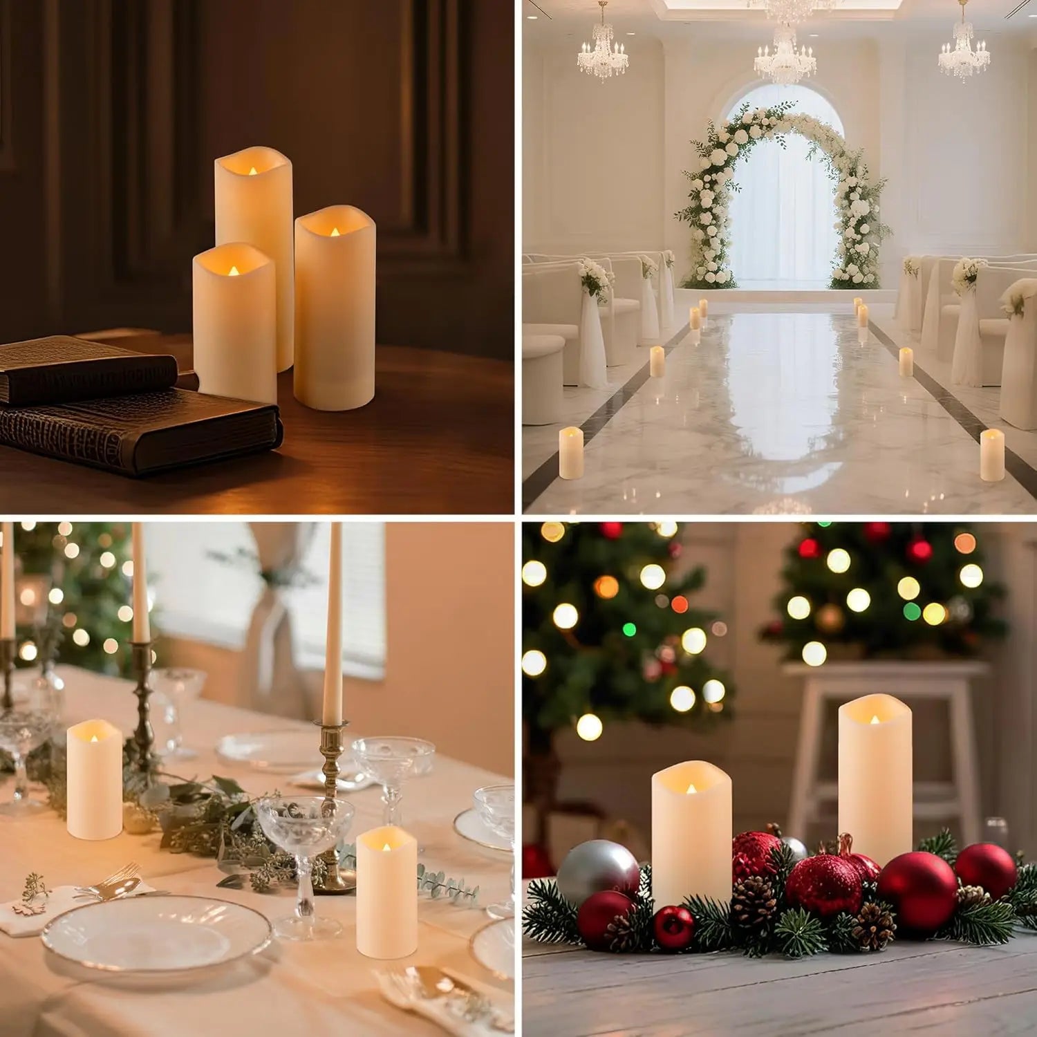 120 Pack Waterproof Flameless LED Candles with Remote and Timer for Outdoor, Home, Parties